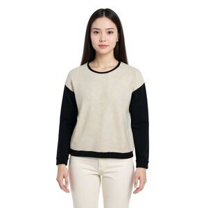 Vans Pullover Knit Top Long Sleeve Color Block XL‎ Black White Skater